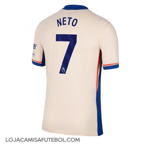 Camisa de Futebol Chelsea Pedro Neto #7 Equipamento Secundário 2024-25 Manga Curta